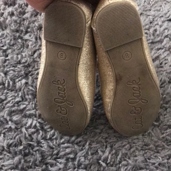 Cat & Jack Shoes Toddler Girls Gold Flats Poshmark